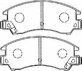 AISIN F1N008 - Kit de plaquettes de frein, frein à disque cwaw.fr