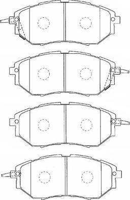 AISIN F1N019 - Kit de plaquettes de frein, frein à disque cwaw.fr