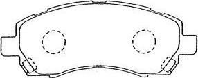 AISIN F1N014 - Kit de plaquettes de frein, frein à disque cwaw.fr