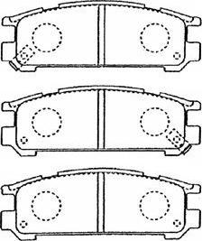 AISIN F2N012 - Kit de plaquettes de frein, frein à disque cwaw.fr