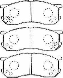 AISIN G1N011 - Kit de plaquettes de frein, frein à disque cwaw.fr