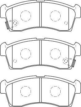 AISIN H1N052 - Kit de plaquettes de frein, frein à disque cwaw.fr