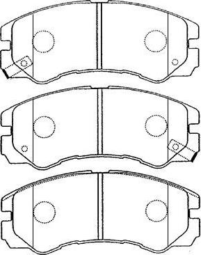 AISIN J1N008 - Kit de plaquettes de frein, frein à disque cwaw.fr