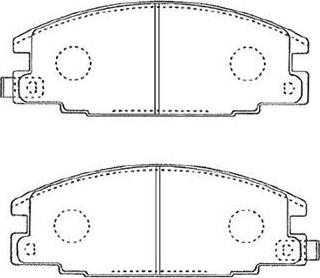 AISIN J1N010 - Kit de plaquettes de frein, frein à disque cwaw.fr