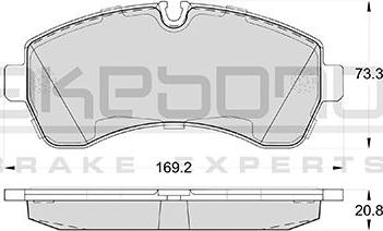 Akebono AN-4493K - Kit de plaquettes de frein, frein à disque cwaw.fr