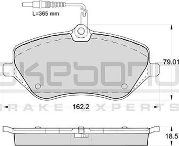 Akebono AN-4448WKE - Kit de plaquettes de frein, frein à disque cwaw.fr