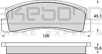 Akebono AN-4405K - Kit de plaquettes de frein, frein à disque cwaw.fr