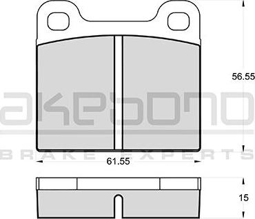 Akebono AN-4402K - Kit de plaquettes de frein, frein à disque cwaw.fr