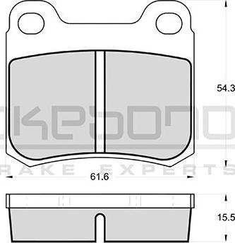 Akebono AN-4407K - Kit de plaquettes de frein, frein à disque cwaw.fr