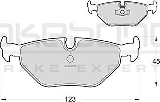 Akebono AN-4416K - Kit de plaquettes de frein, frein à disque cwaw.fr