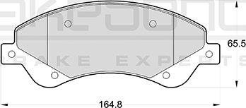 Akebono AN-4488WK - Kit de plaquettes de frein, frein à disque cwaw.fr