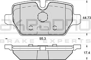 Akebono AN-4427KE - Kit de plaquettes de frein, frein à disque cwaw.fr