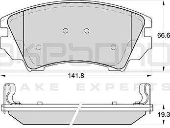 HELLA T1668 - Kit de plaquettes de frein, frein à disque cwaw.fr