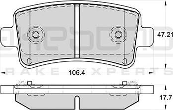 Akebono AN-4543WKE - Kit de plaquettes de frein, frein à disque cwaw.fr