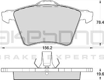 Akebono AN-4565WK - Kit de plaquettes de frein, frein à disque cwaw.fr