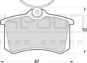 Akebono AN-4506K - Kit de plaquettes de frein, frein à disque cwaw.fr