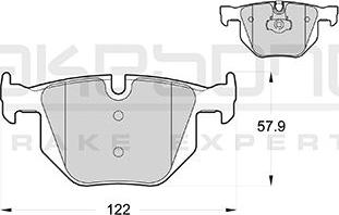 Akebono AN-4534K - Kit de plaquettes de frein, frein à disque cwaw.fr