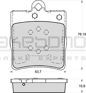 Akebono AN-4530K - Kit de plaquettes de frein, frein à disque cwaw.fr