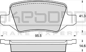 Akebono AN-4529K - Kit de plaquettes de frein, frein à disque cwaw.fr