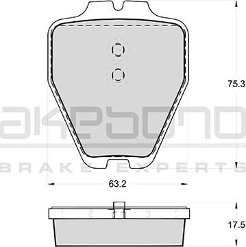 Akebono AN-4524WK - Kit de plaquettes de frein, frein à disque cwaw.fr