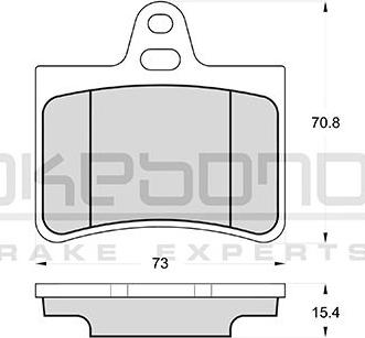 Akebono AN-4526K - Kit de plaquettes de frein, frein à disque cwaw.fr