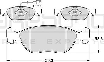 Akebono AN-4651WK - Kit de plaquettes de frein, frein à disque cwaw.fr