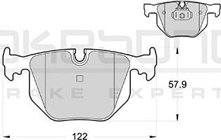 Akebono AN-4606K - Kit de plaquettes de frein, frein à disque cwaw.fr