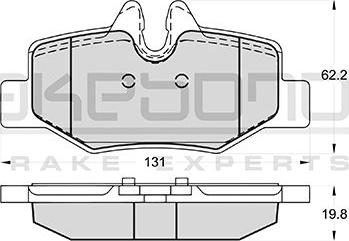 Akebono AN-4603K - Kit de plaquettes de frein, frein à disque cwaw.fr