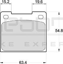 Akebono AN-4093K - Kit de plaquettes de frein, frein à disque cwaw.fr