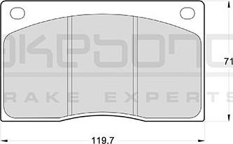 Akebono AN-4092K - Kit de plaquettes de frein, frein à disque cwaw.fr