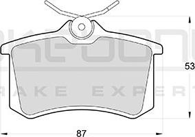 Akebono AN-4045KE - Kit de plaquettes de frein, frein à disque cwaw.fr