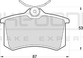 Akebono AN-4045K - Kit de plaquettes de frein, frein à disque cwaw.fr