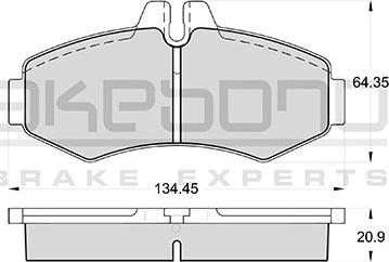 Akebono AN-4055KE - Kit de plaquettes de frein, frein à disque cwaw.fr