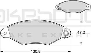 Akebono AN-4056KE - Kit de plaquettes de frein, frein à disque cwaw.fr