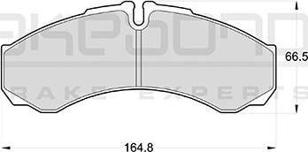 Akebono AN-4057KE - Kit de plaquettes de frein, frein à disque cwaw.fr