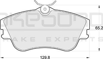 Akebono AN-4064K - Kit de plaquettes de frein, frein à disque cwaw.fr