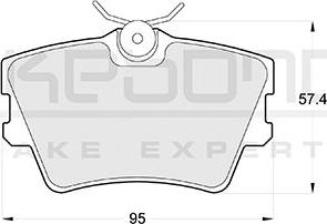 Akebono AN-4062KE - Kit de plaquettes de frein, frein à disque cwaw.fr