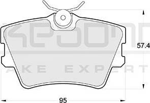 Akebono AN-4062K - Kit de plaquettes de frein, frein à disque cwaw.fr