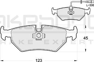 Akebono AN-4004WKE - Kit de plaquettes de frein, frein à disque cwaw.fr