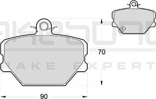 Akebono AN-4012WK - Kit de plaquettes de frein, frein à disque cwaw.fr