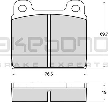 Akebono AN-4083KE - Kit de plaquettes de frein, frein à disque cwaw.fr