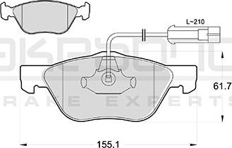 Akebono AN-4030WKE - Kit de plaquettes de frein, frein à disque cwaw.fr