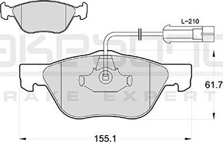 Akebono AN-4031WK - Kit de plaquettes de frein, frein à disque cwaw.fr