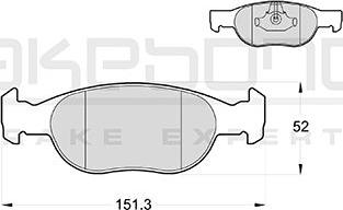 Akebono AN-4033KE - Kit de plaquettes de frein, frein à disque cwaw.fr