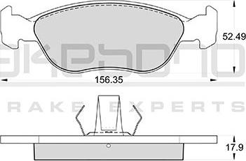 Akebono AN-4032WKE - Kit de plaquettes de frein, frein à disque cwaw.fr