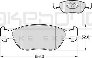 Akebono AN-4029KE - Kit de plaquettes de frein, frein à disque cwaw.fr