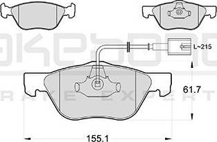 Akebono AN-4020WK - Kit de plaquettes de frein, frein à disque cwaw.fr