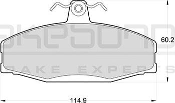 Akebono AN-4072KE - Kit de plaquettes de frein, frein à disque cwaw.fr