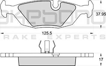 Akebono AN-4077K - Kit de plaquettes de frein, frein à disque cwaw.fr