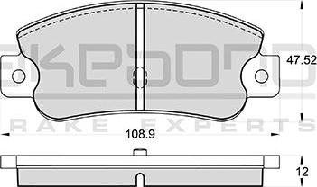 Akebono AN-4192KE - Kit de plaquettes de frein, frein à disque cwaw.fr